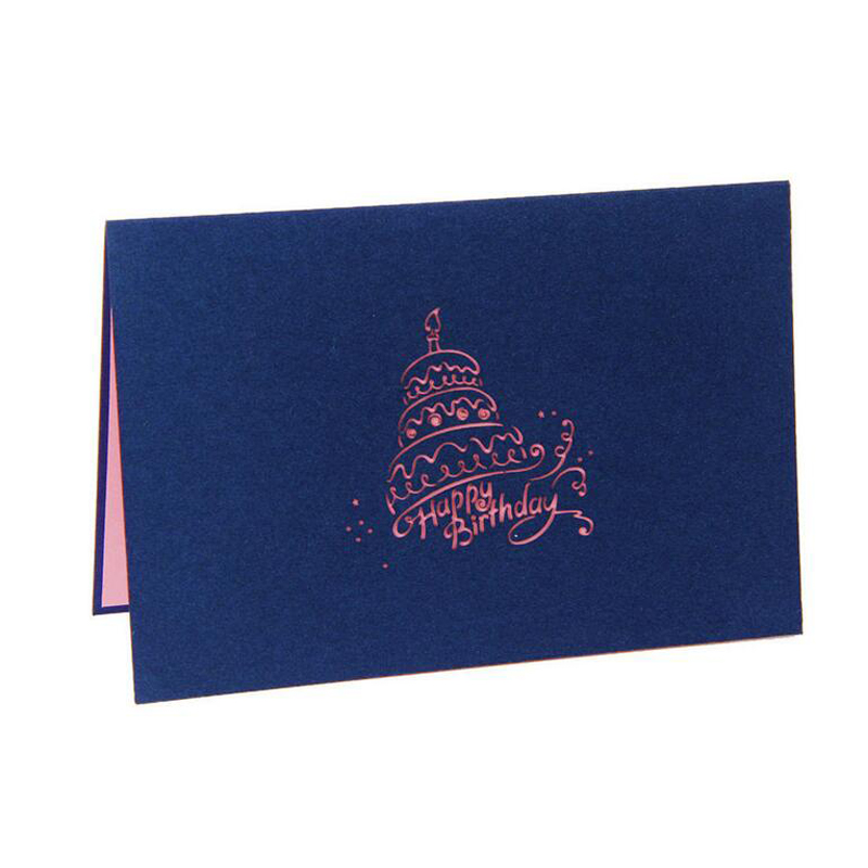 Wholesale- Hot Sale Greeting Cards With Envelope Up 3d Card Beautiful Foldable Cut Paper Creative Handmade Girl Children Birthday Gift