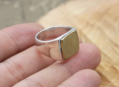 Brand new men's jewelry 925 sterling silver band rings American Europe vintage punk style thick designer hand-made rings gift free shipping