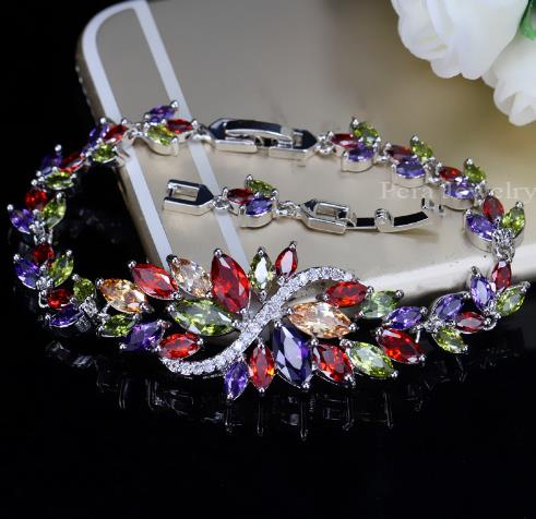 New Design Bridal Wedding Party Big Cluster Flower Marquise Shape Cubic Zirconia Stone Pave Bracelet For Femme Gift
New Design Bridal Wedding Party Big Cluster Flower Marquise Shape Cubic Zirconia Stone Pave Bracelet For Femme Gift