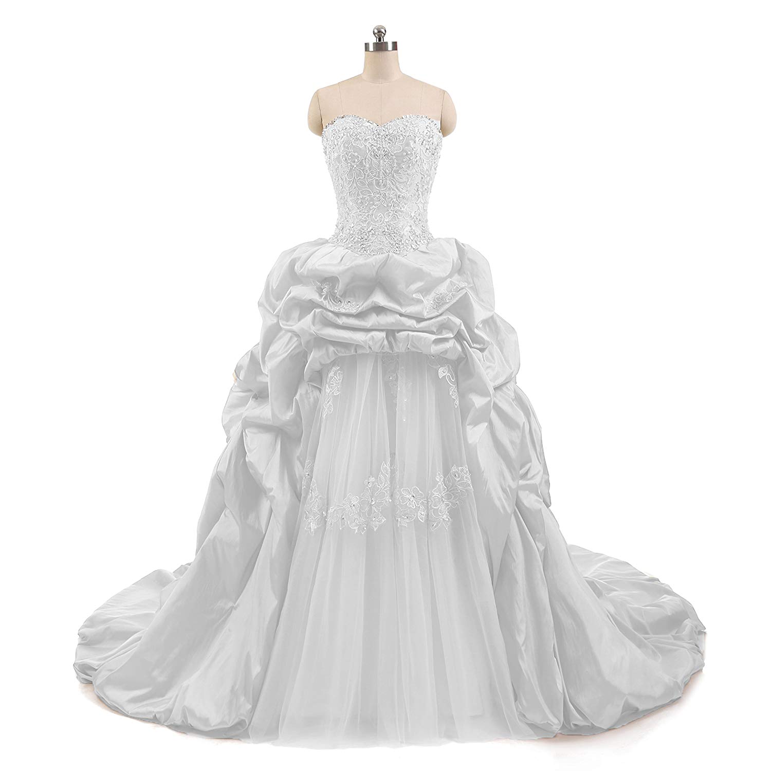 2018 New Hot Sale Sexy Sweetheart Lace Beaded Long Quinceanera Dresses Sweet 16 Prom Party Prom Gown