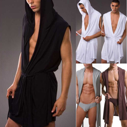 2016 New Men' Sleepwear Lounge Robe Hooded Loungewear High Quality Silk Soft Gown Pajamas Fashion Sexy Men' Sleep Clothing, White
2016 New Men' Sleepwear Lounge Robe Hooded Loungewear High Quality Silk Soft Gown Pajamas Fashion Sexy Men' Sleep Clothing, White
