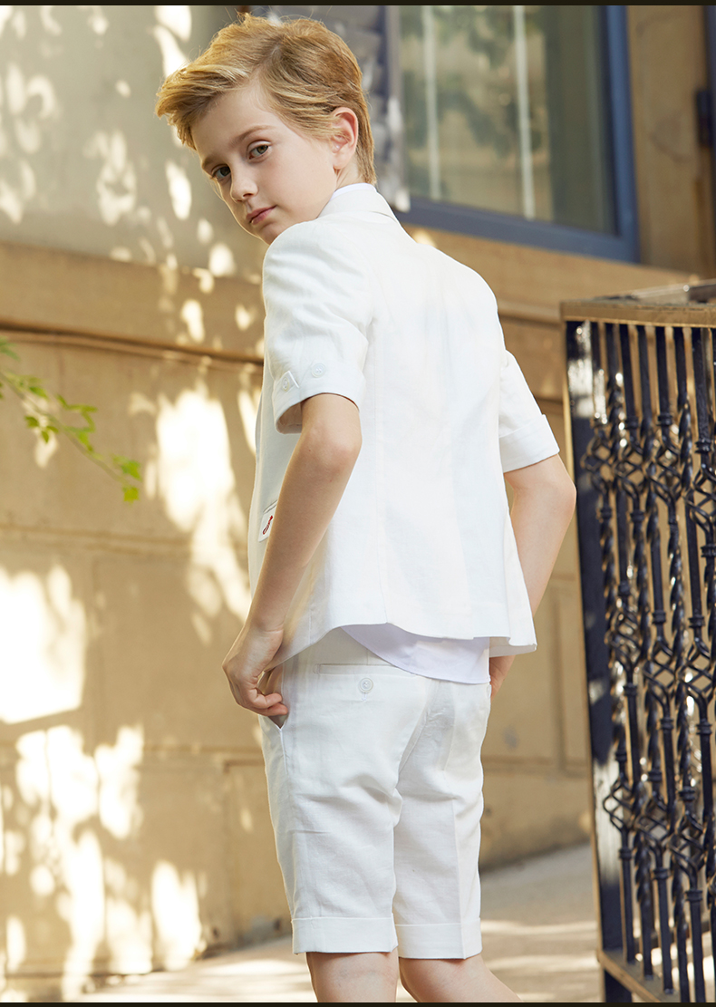 Boys Tuxedo Summer Boys Dinner Suits Boys Formal Suits Tuxedo for Kids Tuxedo Formal Occasion White Suits For Little Men Two Pieces