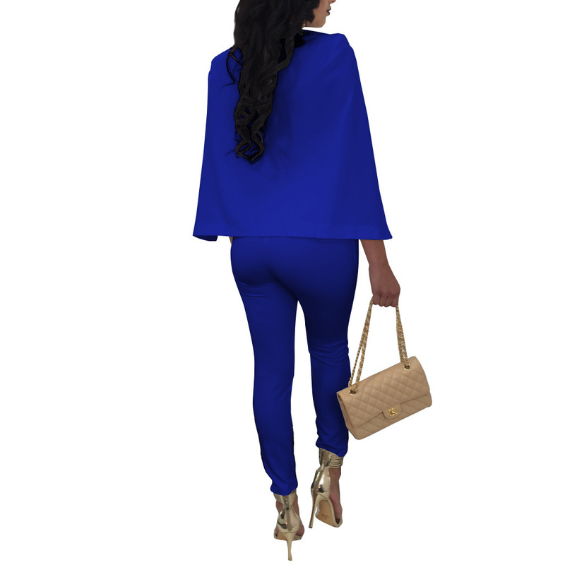 Misstyle Casual Fashion Sexy Cloak Sleeve Jumpsuits Women Sexy Long Pant Jumpsuit V Neck Clubwear Costume Rompers