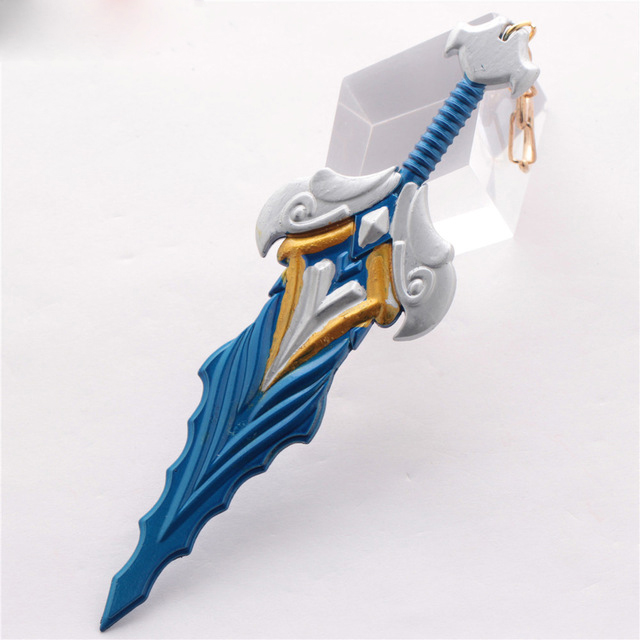 16cm Game League Of Legends Weapon Keyring the Exile Riven Skin Sword LOL Model Pendant Keychain Charm Gift drop-shipping, Silver
16cm Game League Of Legends Weapon Keyring the Exile Riven Skin Sword LOL Model Pendant Keychain Charm Gift drop-shipping, Silver