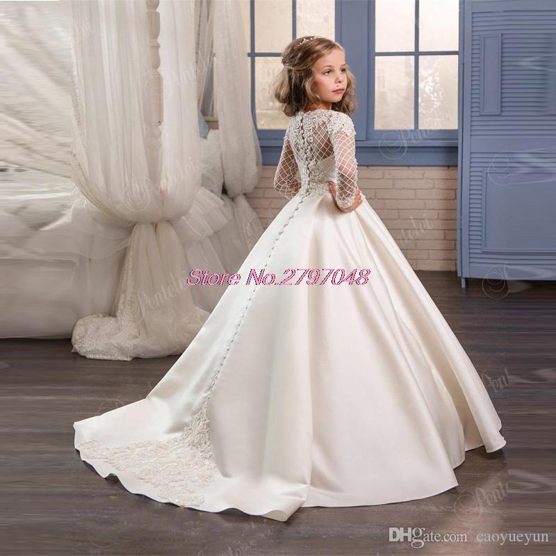 Jewel Short Sleeves Hand Made Flower Ruffles Ball Gown Sweep Train Tulle Cute Flower Girl Dresses, Light yellow
Jewel Short Sleeves Hand Made Flower Ruffles Ball Gown Sweep Train Tulle Cute Flower Girl Dresses, Light yellow