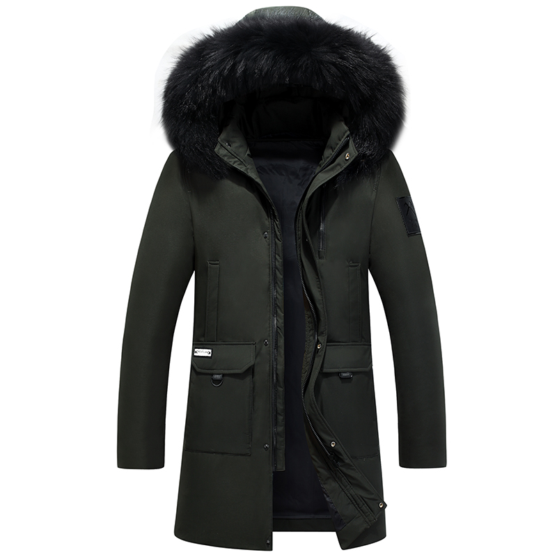 2018 New Men Down Coat Winter Thick Parka Long Jacket Men 80% White Duck Down Real Fur Detachable Hood Winter Jackets Mens, Black
2018 New Men Down Coat Winter Thick Parka Long Jacket Men 80% White Duck Down Real Fur Detachable Hood Winter Jackets Mens, Black