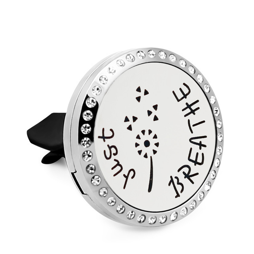 Just Breathe 30mm 316L Stainless Steel Car Air Freshener Essential Oil Diffuser Locket Jewelry 10pcs Felt Pads
Just Breathe 30mm 316L Stainless Steel Car Air Freshener Essential Oil Diffuser Locket Jewelry 10pcs Felt Pads