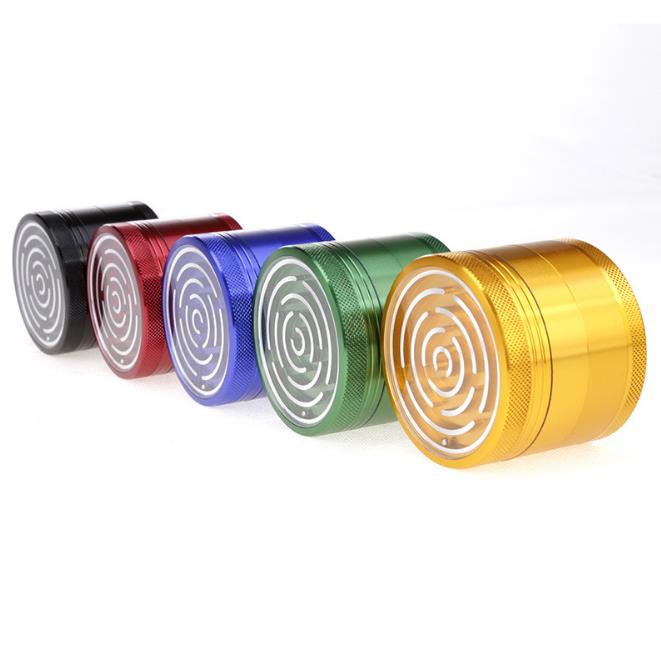 Aluminum Alloy Four-layer Labyrinth Cigarette Grinder with Diameter of 63mm and Height of 47mm 
Aluminum Alloy Four-layer Labyrinth Cigarette Grinder with Diameter of 63mm and Height of 47mm