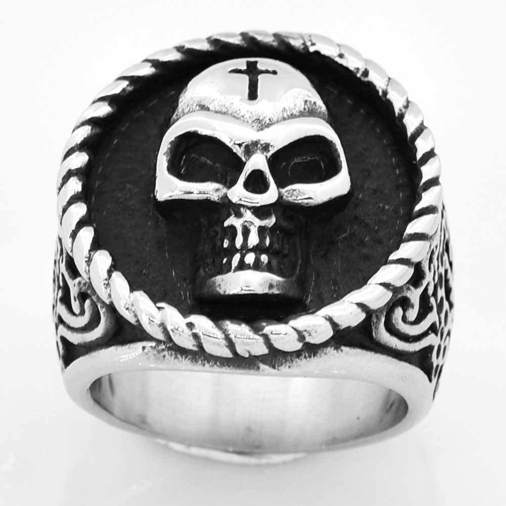 FANSSTEEL STAINLESS STEEL punk vintage mens or womens JEWELRY cross on head skull ring biker ring FSR14W22
FANSSTEEL STAINLESS STEEL punk vintage mens or womens JEWELRY cross on head skull ring biker ring FSR14W22