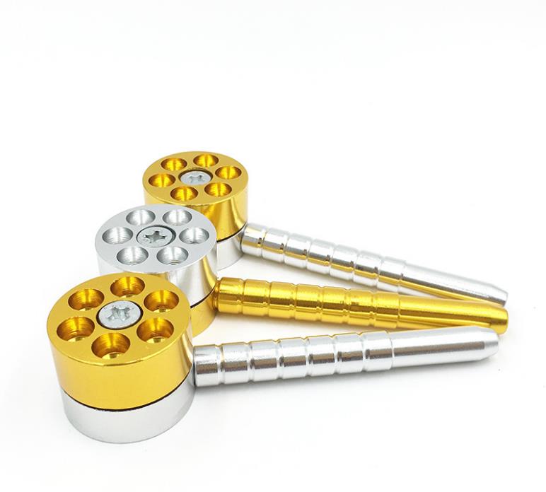 Revolver magazine creative Aluminum Alloy cigarette smoking pipe and metal pipe
Revolver magazine creative Aluminum Alloy cigarette smoking pipe and metal pipe
