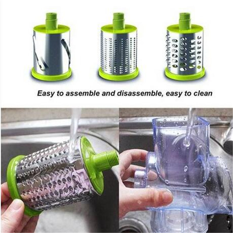 Wholesales!1Cooking tool set Multi-function Vegetables Fruit Cutter Manual Drum Slicer Shredders Grinder Cooking Utensils