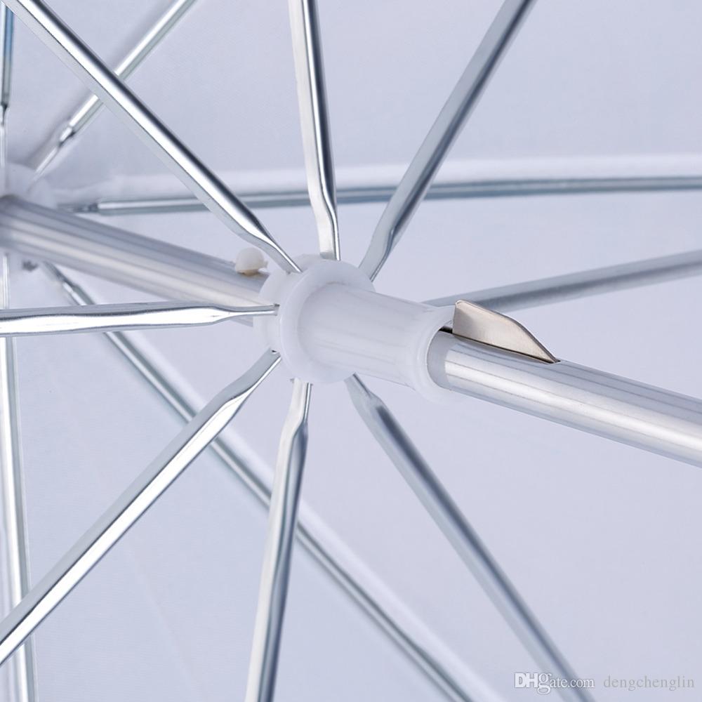 2 Pack 33"/84cm White Translucent Soft Umbrella for Photo and Video Studio Shooting free shipping