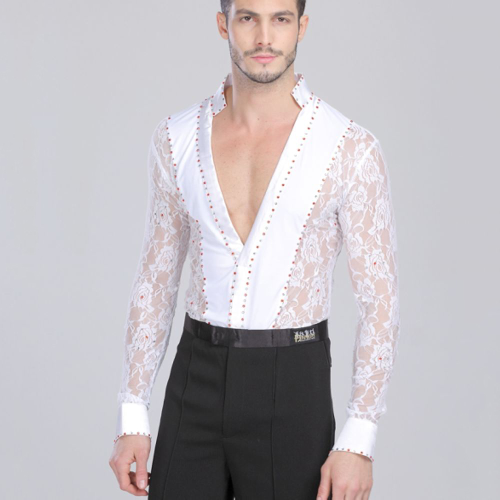 Latin Dance Shirts Lace Jumpsuit Men Boy Latina CHEAPEST CAD088 Adult Children Dance Top Shirt Romper White Black Long Sleeve Rhinestones
Latin Dance Shirts Lace Jumpsuit Men Boy Latina CHEAPEST CAD088 Adult Children Dance Top Shirt Romper White Black Long Sleeve Rhinestones