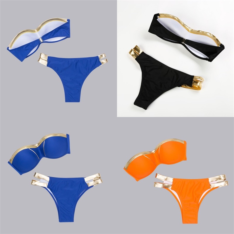 Lady Swimwear Femme Sexy Goddess Fashion Sexy Bronzing Stitch Foreign Thong Bikini Woman Swimsuit Lady Beach Swimwear 24dd V
Lady Swimwear Femme Sexy Goddess Fashion Sexy Bronzing Stitch Foreign Thong Bikini Woman Swimsuit Lady Beach Swimwear 24dd V
