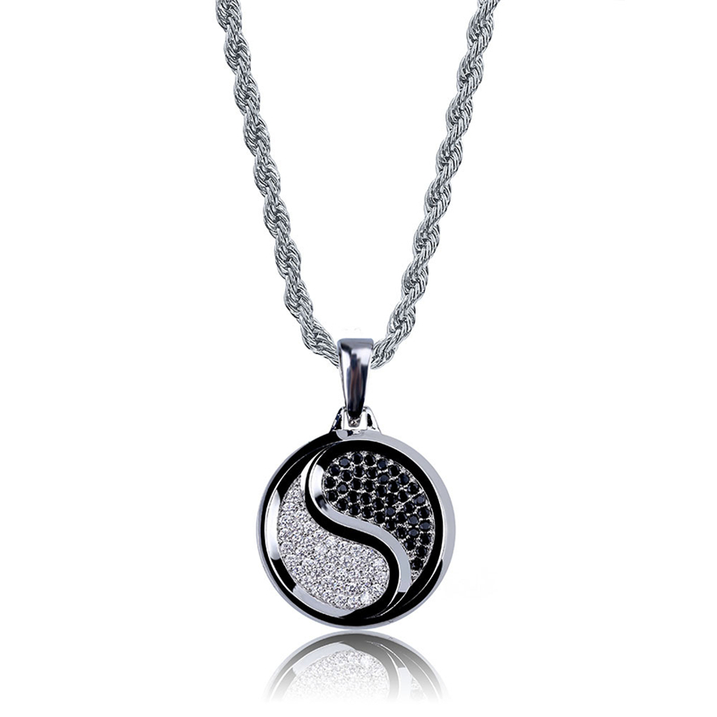 Cubic Zirconia Hiphop Yin-Yang Pendant Necklaces For Men Bling Ice Out Hip Hop Jesus Jewelry 18K Gold Plated Necklace
Cubic Zirconia Hiphop Yin-Yang Pendant Necklaces For Men Bling Ice Out Hip Hop Jesus Jewelry 18K Gold Plated Necklace