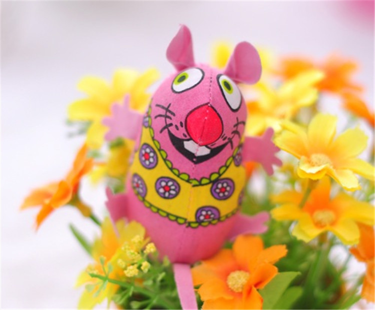New sale high quality Cat Colorful Mouse shape Funny Toy children Canvas toys Pet Supplies T3I0067