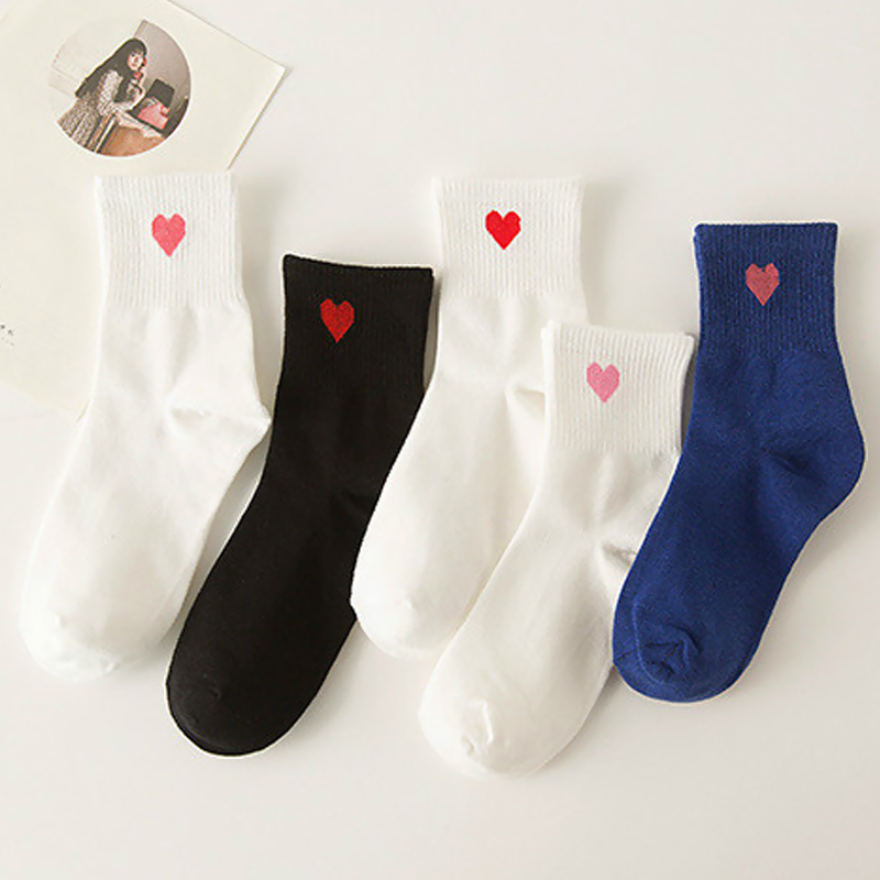 5 Colors 2018 New Women Socks Fashion Cotton Solid Socks 3D Love Heart Dot For Female Sweet Long Socks for Spring Summer, Black;white
5 Colors 2018 New Women Socks Fashion Cotton Solid Socks 3D Love Heart Dot For Female Sweet Long Socks for Spring Summer, Black;white