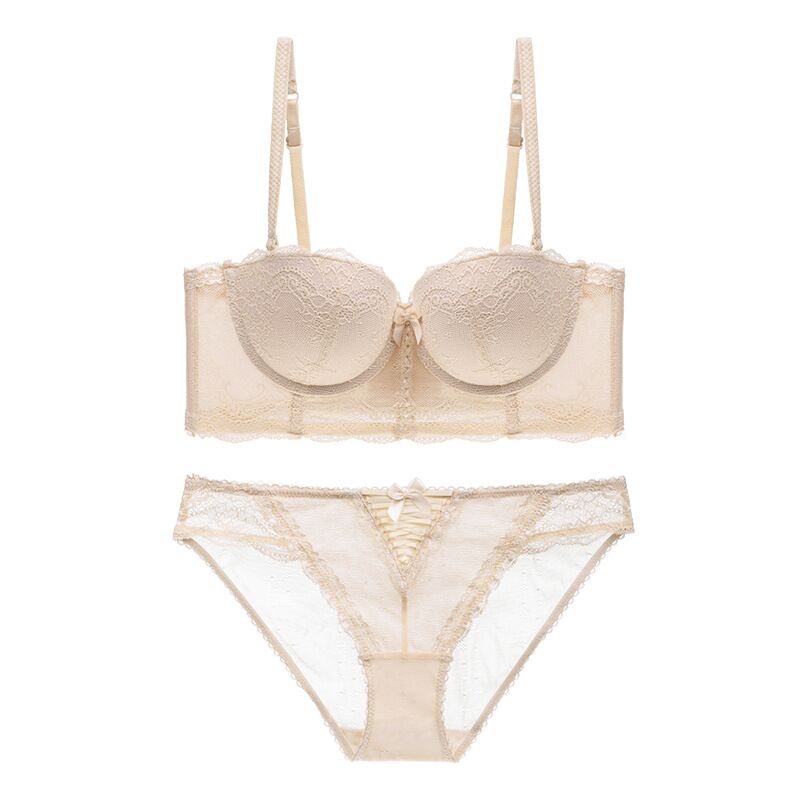 2017 Sunmmer New Arrival Bra Set Push Up Lace Underwire Convertible Straps Five Hook-and-eye Free Shipping