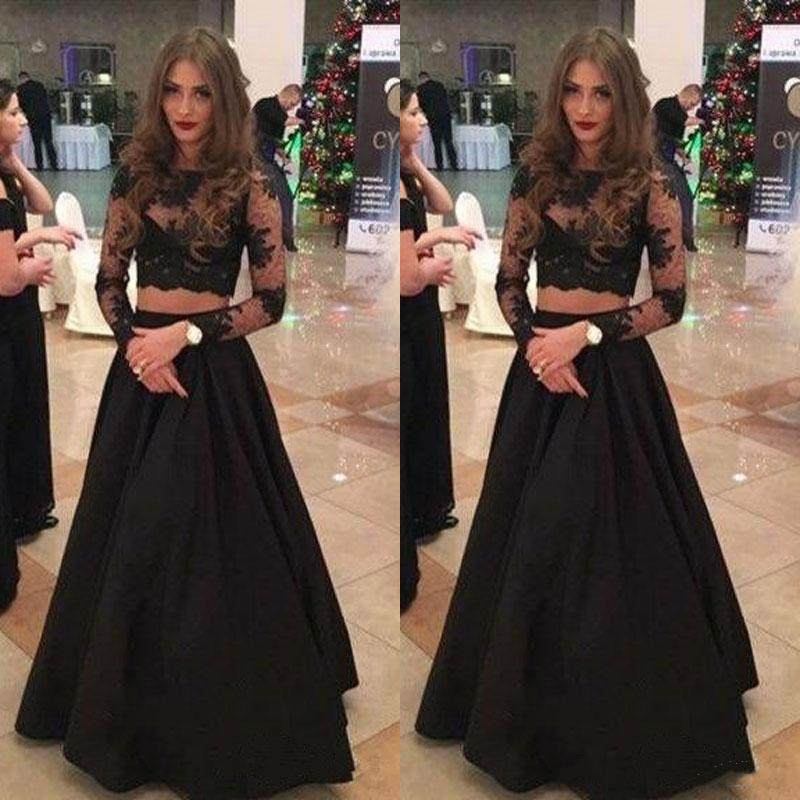 Black Two Pieces Prom Dresses Illusion Long Sleeves Lace Applique Evening Gowns A Line Prom Party Dress Custom Made, Royal blue
Black Two Pieces Prom Dresses Illusion Long Sleeves Lace Applique Evening Gowns A Line Prom Party Dress Custom Made, Royal blue