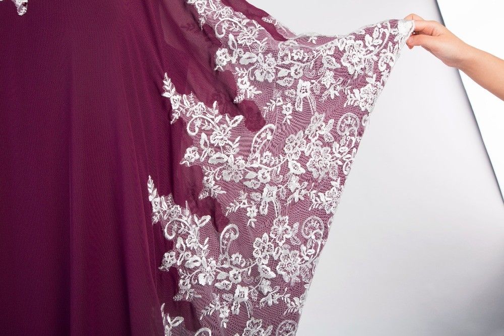 Chiffon Muslim Mother Of The Bride Dresses Kaftan Dubai Arabian Long Sleeve Lace Wedding Groom Dress