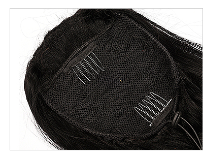 Coarse yaki kinky straight ponytail ,African american Long high italian yaki human hair pony tail for black women natural color dyeable