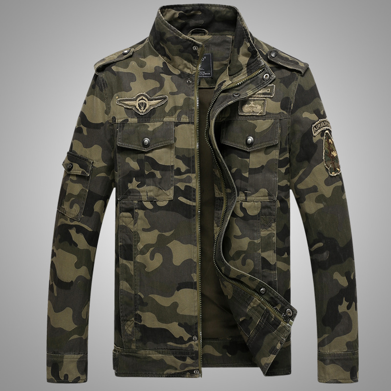 New Men Army Military Jacket Wholesale Men Zipper Camouflage Tactical Camouflage Casual Fashon Bomber Polyester Jackets, Color 2
New Men Army Military Jacket Wholesale Men Zipper Camouflage Tactical Camouflage Casual Fashon Bomber Polyester Jackets, Color 2