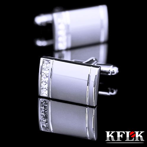 KFLK NEW HOT shirt Silver cufflinks for mens gifts cuff buttons Crystal cuff links High Quality Jewelry
KFLK NEW HOT shirt Silver cufflinks for mens gifts cuff buttons Crystal cuff links High Quality Jewelry