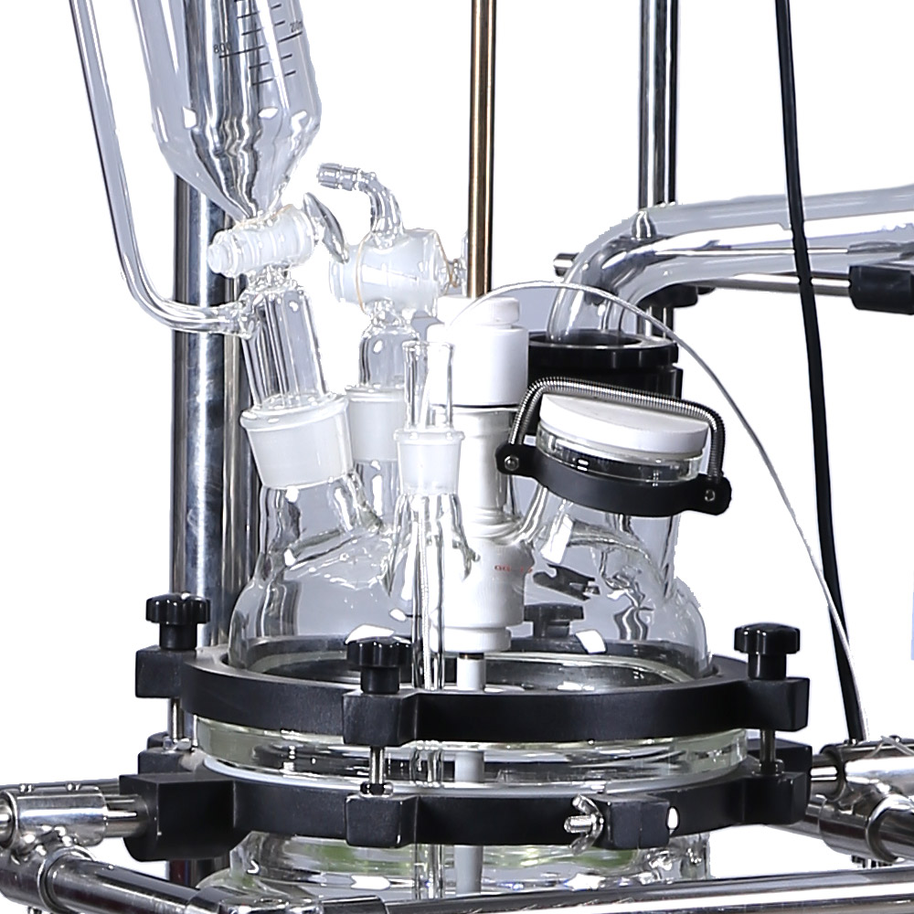 ZZKD Lab Supplies 10L Kettle Reactor Chemical Double-layer Jacket Glass Reaction Vacuum Euqipment