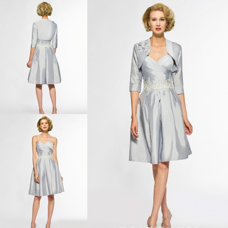 Elegant Mother Of The Bride Dresses With Little Jacket Half Long Sleeve Sweetheart Applique Plus Size Mother Gowns Evening Wear
Elegant Mother Of The Bride Dresses With Little Jacket Half Long Sleeve Sweetheart Applique Plus Size Mother Gowns Evening Wear