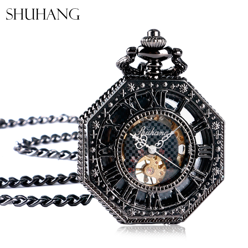 Classic Octagon Shape Mechanical Pocket Watch Retro Hand Winding Pocket Watch Gift For Men, As pic
Classic Octagon Shape Mechanical Pocket Watch Retro Hand Winding Pocket Watch Gift For Men, As pic