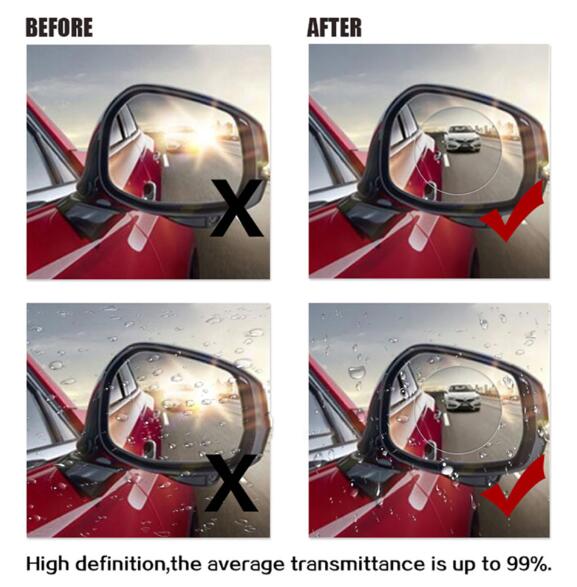 Car mirror watter proof screen protector film for car back mirror in raining days