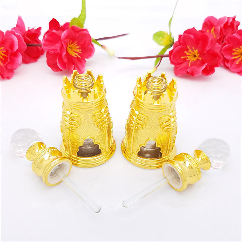 8ml Tower Shape with Crystal Vintage yellow gold Arab Market Fashional glass perfume bottle,metal perfume bottle dubai shiny royal bottle
8ml Tower Shape with Crystal Vintage yellow gold Arab Market Fashional glass perfume bottle,metal perfume bottle dubai shiny royal bottle