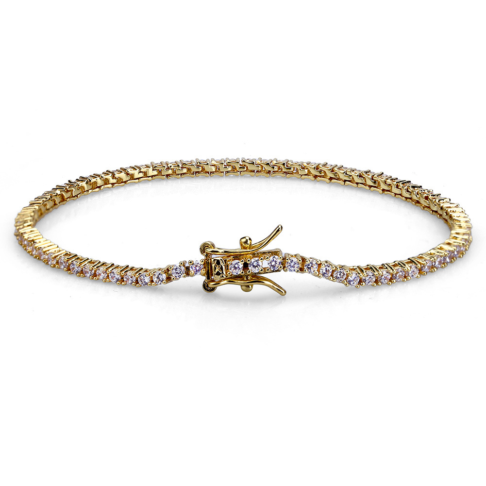 Hip Hop Rock Gold Silver Iced Out 1Row 2mm Tennis CZ Stones Bracelet Men Women Jewelry Bracelets
Hip Hop Rock Gold Silver Iced Out 1Row 2mm Tennis CZ Stones Bracelet Men Women Jewelry Bracelets