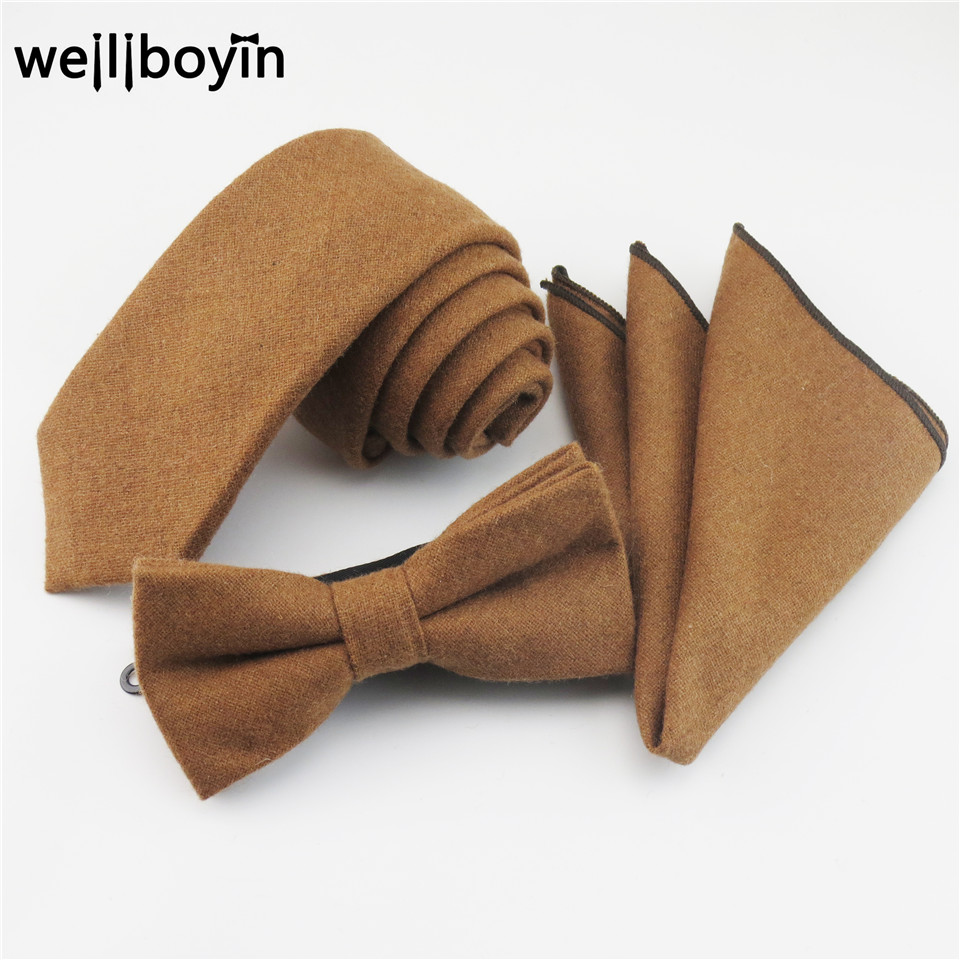 100% Wool Neck Tie Set Men's Ties Bowtie Pocket Square Brown Handkerchief Narrow Ties For Men Suit Gravata cravate pour homme
100% Wool Neck Tie Set Men's Ties Bowtie Pocket Square Brown Handkerchief Narrow Ties For Men Suit Gravata cravate pour homme
