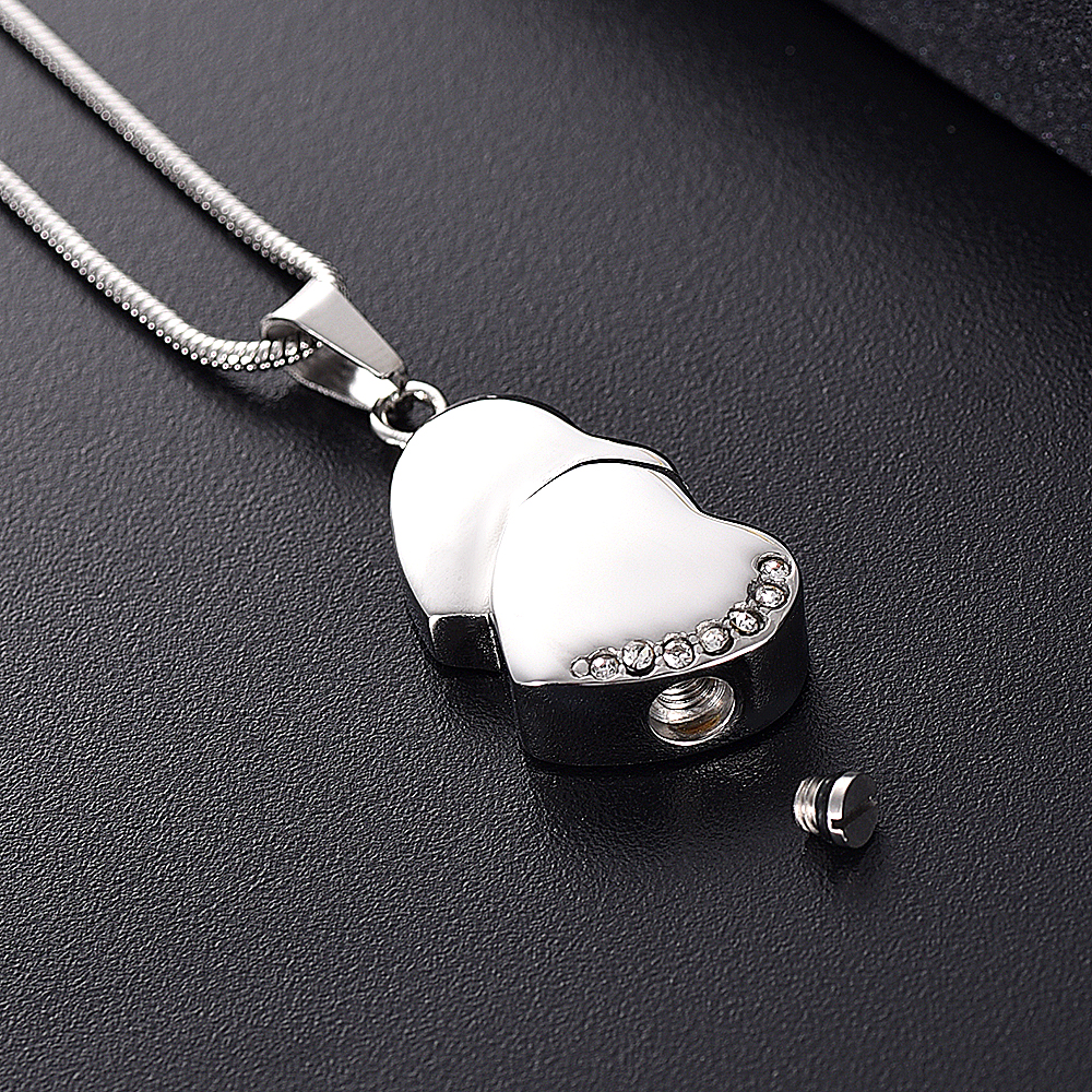 LKJ12447 Silver Tone Heart Cremation Pendant Men Women Ashes Holder Memorial Urn Necklace with Free Funnel & Gift Box
LKJ12447 Silver Tone Heart Cremation Pendant Men Women Ashes Holder Memorial Urn Necklace with Free Funnel & Gift Box