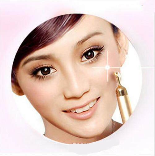 Technology From Japan 24K Beauty Bar Golden Derma Roller Energy Face Massager Beauty Care Vibration Facial Massage Electric