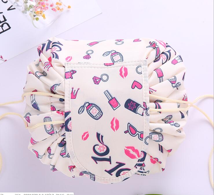 multi organizers drawstring cosmetic bag travel makeup drawstring storage bag beam magic pouch toiletry kit box wash bag 10pcs lot