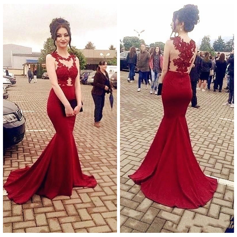 2018 Sheer Lace Sleeveless Slim Prom Party Gowns Arabic Dubai Evening Dress Vestido De Festa Custom Bridesmaids Party Gowns, Red
2018 Sheer Lace Sleeveless Slim Prom Party Gowns Arabic Dubai Evening Dress Vestido De Festa Custom Bridesmaids Party Gowns, Red