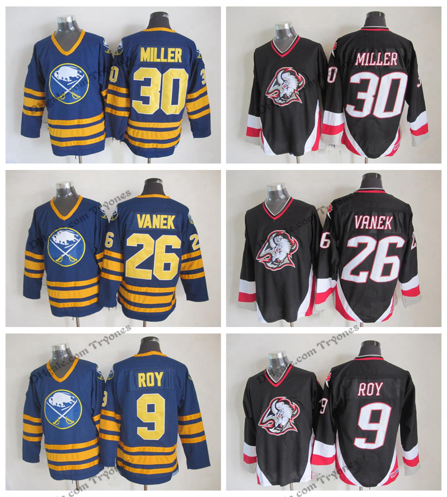 Vintage Buffalo Sabres Hockey Jerseys Mens 26 THOMAS Vanek 9 Derek Roy 30 RYAN MILLER Black Stitched Shirts, White 39
Vintage Buffalo Sabres Hockey Jerseys Mens 26 THOMAS Vanek 9 Derek Roy 30 RYAN MILLER Black Stitched Shirts, White 39