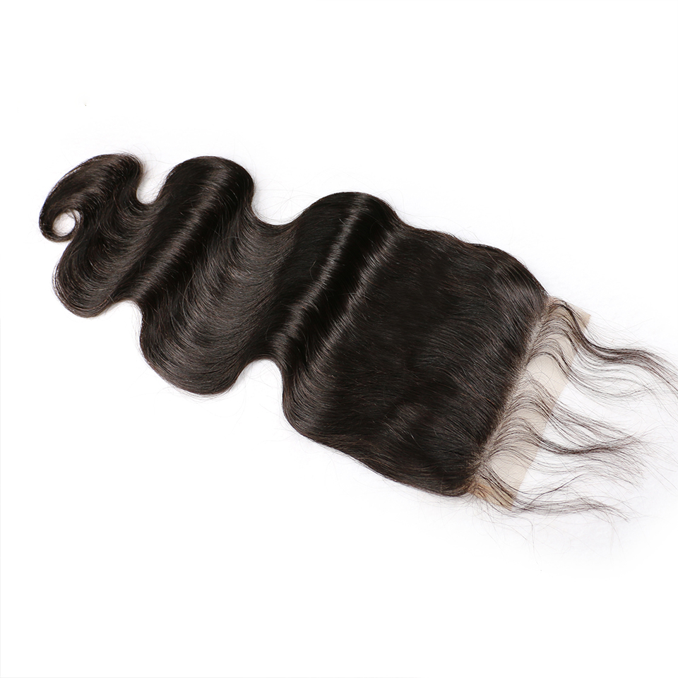 Free shipping 5x5 HD Body Wave Straight Closures Free Part Natural Color Can be Dyed Lace Closure