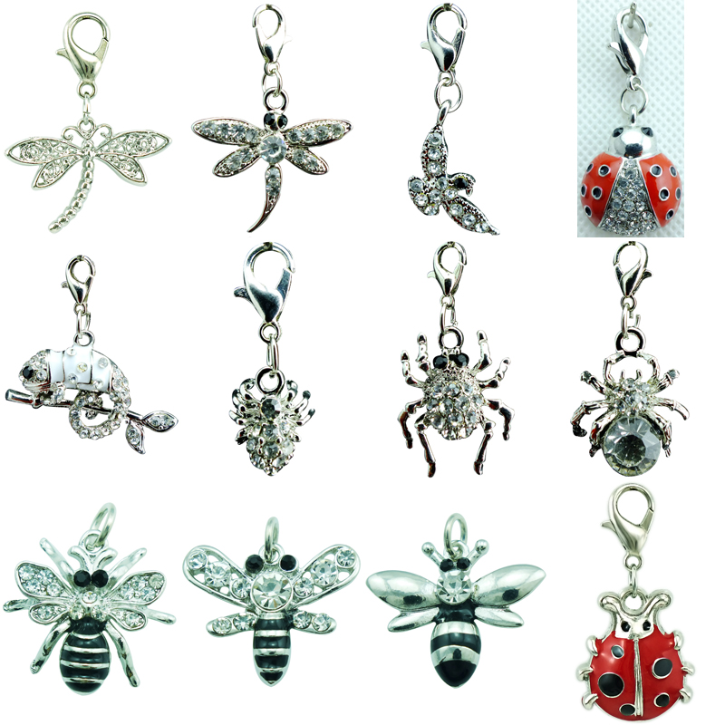 12pcs/Lot Mix Sale White Rhinestone Floating Animal Charms Pendants With Lobster Clasp DIY For Jewelry Making Accessories
12pcs/Lot Mix Sale White Rhinestone Floating Animal Charms Pendants With Lobster Clasp DIY For Jewelry Making Accessories