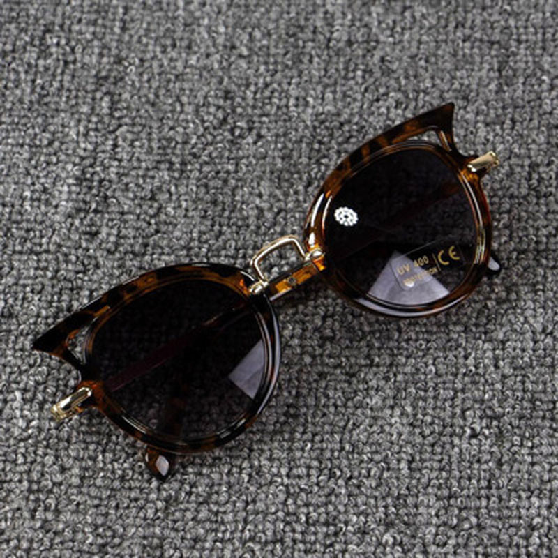 Cat Eye Kids Sunglasses Boy Girl Fashion UV Protection Sun Glasses Simple Cute Eyeglasses Frame Child Eyewear Summer Beach Accessories Z11 H260130