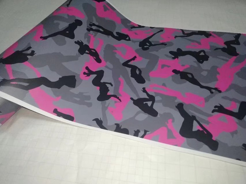 Various Color Snow Girl Camouflage Vinyl For Car & Truck Wrap styling Covering Film with air release / Bubble Freea 1,52x30m(5x98ft ) Roll