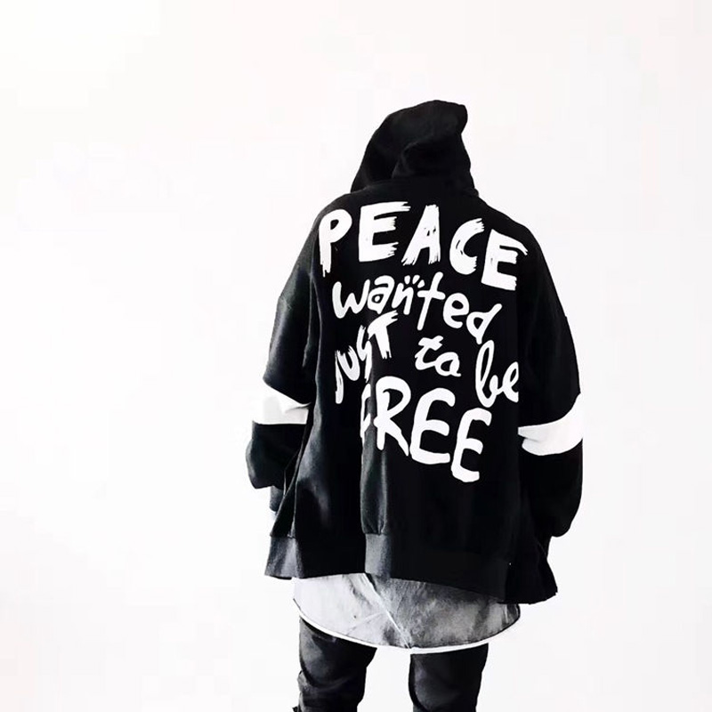 Autumn Women Men Hoodies Hip Hop Fashion Headwear Sweatshirts Peace Hoodie Black White Us Size S - Letter printed Tops
Autumn Women Men Hoodies Hip Hop Fashion Headwear Sweatshirts Peace Hoodie Black White Us Size S - Letter printed Tops