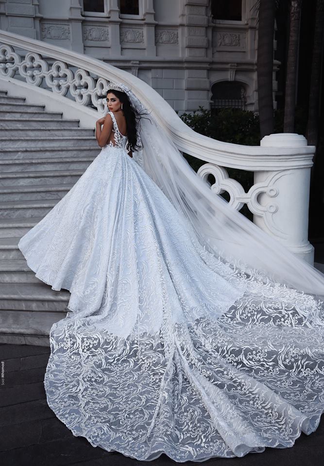 Vintage Lace Ball Gown Wedding Dresses Sexy V Neck Luxury Bridal Gowns Court Train Appliqued Backless Plus Size Wedding Dress Custom