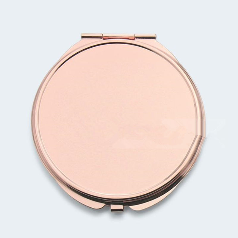 Round Gold/Rose gold Compact Makeup Mirror Pretty Compact Mirror Pretty Ladies Handbag Mirrors fast shipping F1280