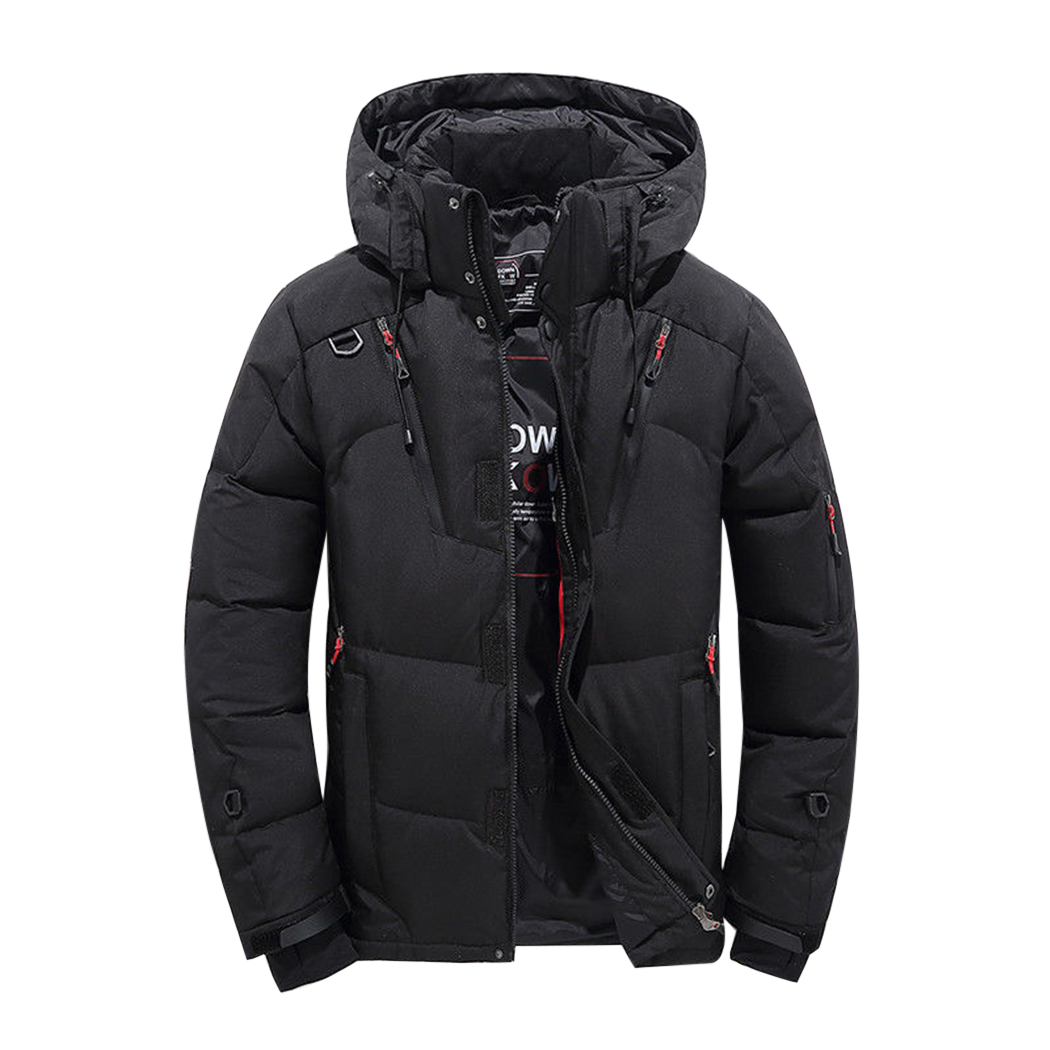 Men's Down & Parkas Winter Men Warm Parka Coats Padded Cotton Hooded Jacket Outwear 2021 Brand Outdoor Male Ski Coat Hat Detachable