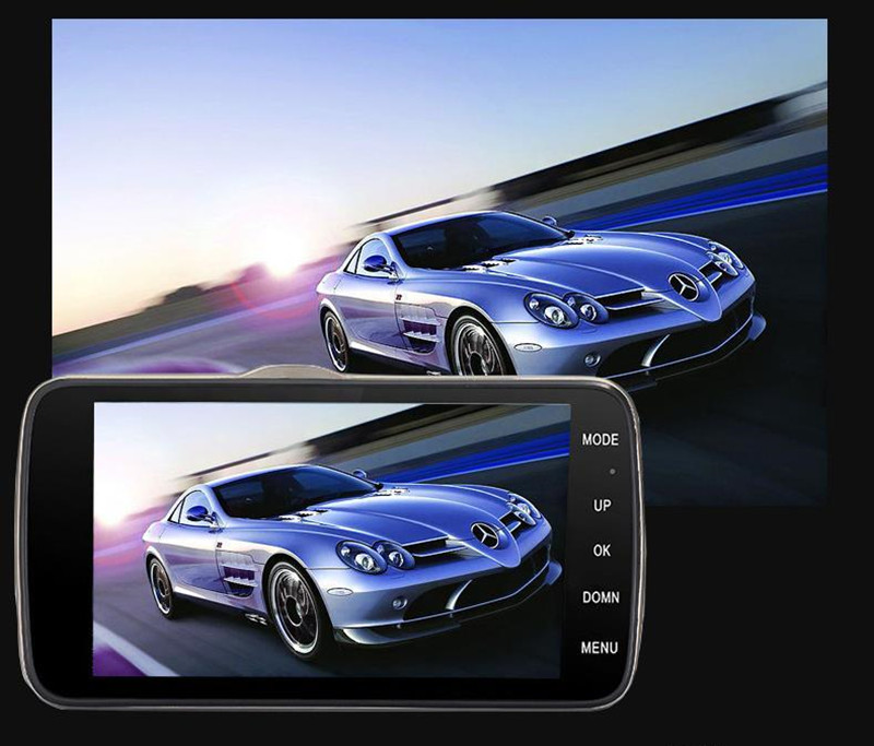 2Ch 37quot screen Jieli car DVR recorder auto video camera vehicle windshield video dashcam 140 degrees wide view angle car bla
