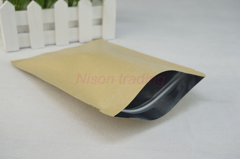 100pcs/lot coffee bean pouch, 18x26cm Brown Kraft Paper Aluminium Foil Ziplock Bag, inner mylar plating storage sesame food sachet
100pcs/lot coffee bean pouch, 18x26cm Brown Kraft Paper Aluminium Foil Ziplock Bag, inner mylar plating storage sesame food sachet