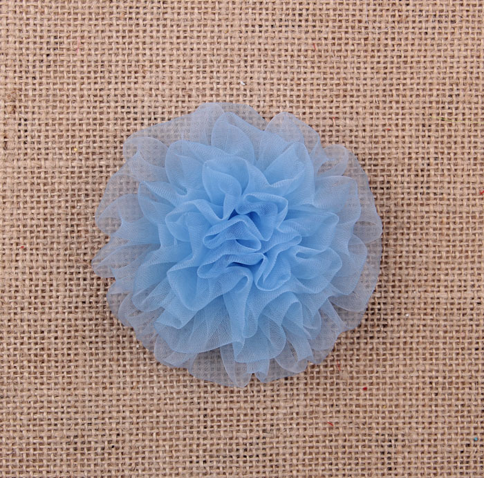 Hot sale 3.5 inch organza carnation flowers without clip party decoration flower for Clothing shoes hair Accessories HT2134